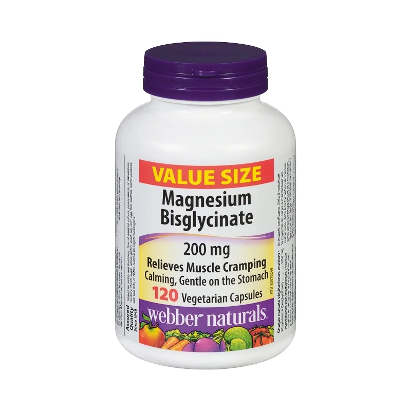 Webber Naturals Magnesium Bisglycinate 200 mg