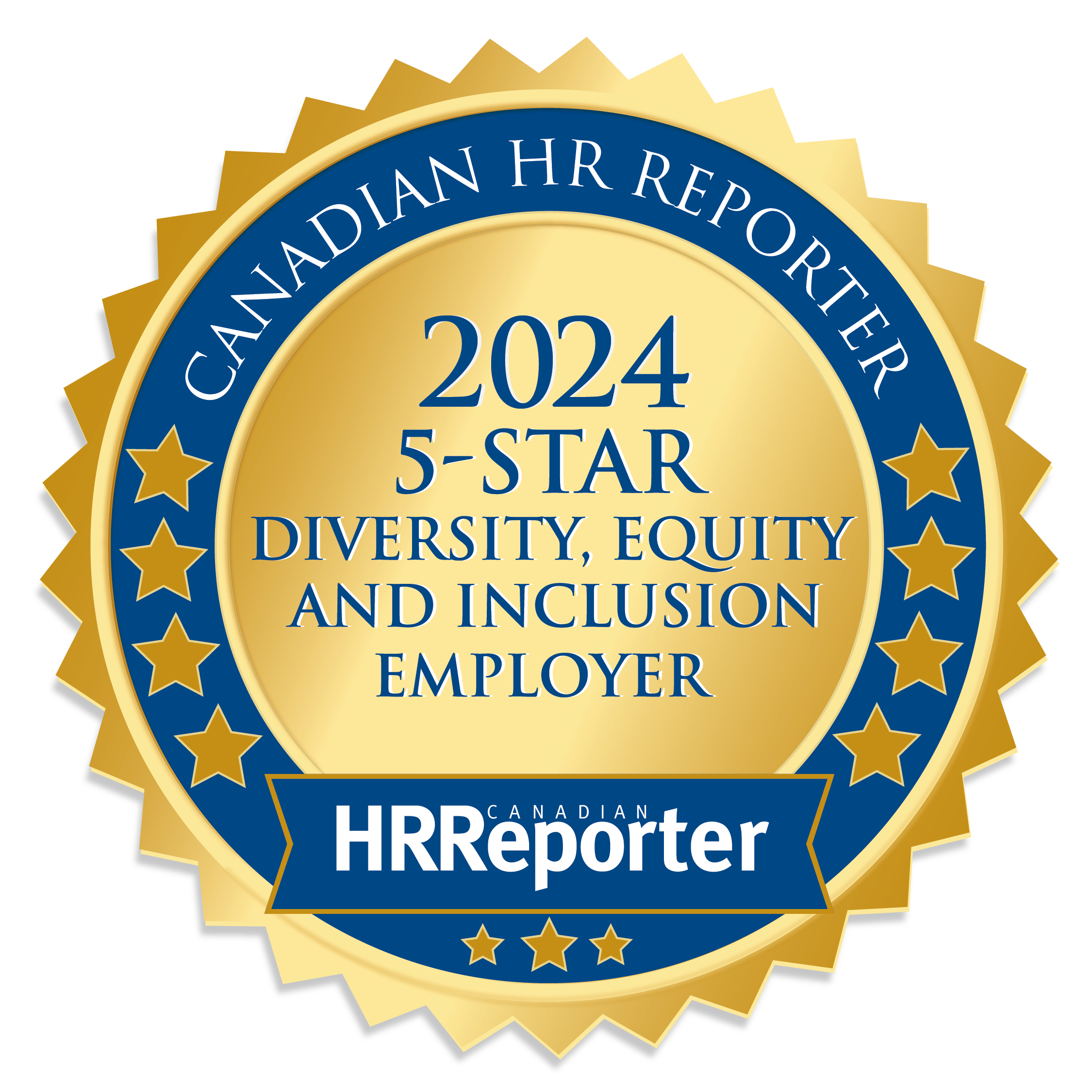 2024 5-STAR DIVERSITY, EQUITY AND INCLUSION EMPLOYER CANADIAN HRReporter